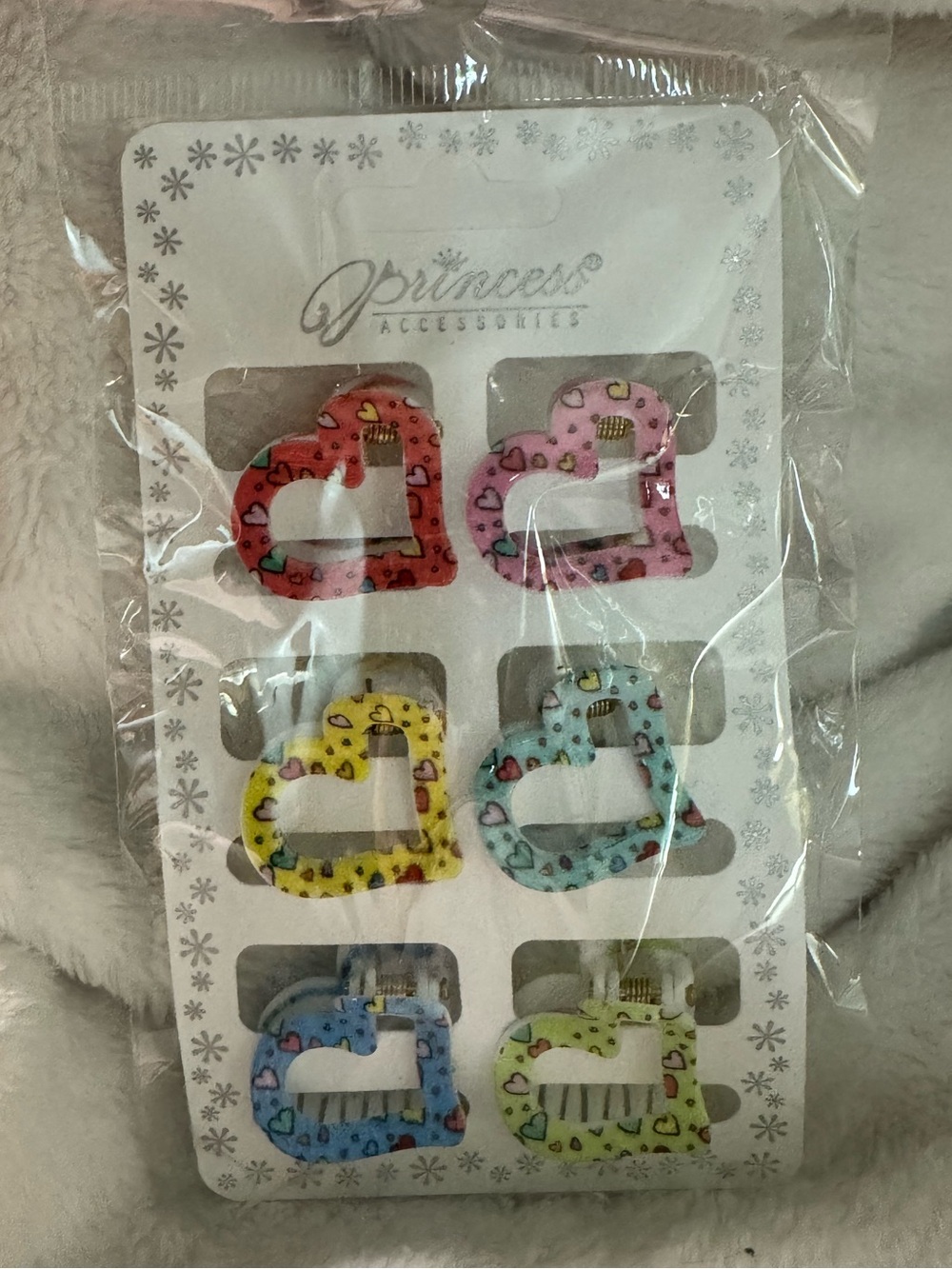 Heart Hair Claws - Multicolor Pack